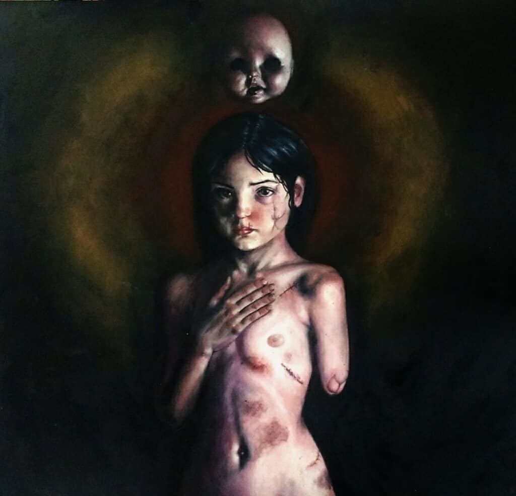 Heremita09's tweet photo. Virgen de la tristeza #oilpaint #Traditional #myart #potrait #illustration #art #creepy #horror #HORRORISM https://t.co/miwmvBDkcs https://t.co/adaSGAET9O