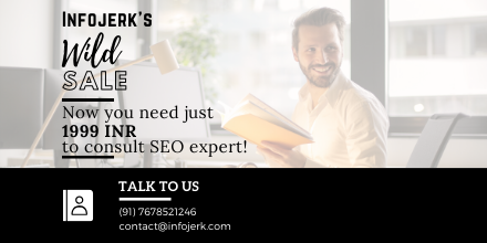info_jerk's tweet photo. What? Now you need just 1999 INR to consult SEO expert!
Yes Friends, you can get more info here:
+91-7678521246
or
contact@infojerk.net
.
.
.
#infojerkmarketing #infojerk #Remarketing #SearchEngineMarketing #digitalmarketing #digitalmarketingexpert #digitalmarketingtraining https://t.co/2DfOVKEikU