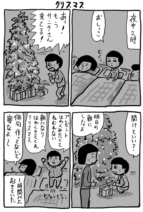 クリスマスのこと。漫画更新時間、8時とかに固定したほうがいいかな。予約投稿できないから手動になるけど。 