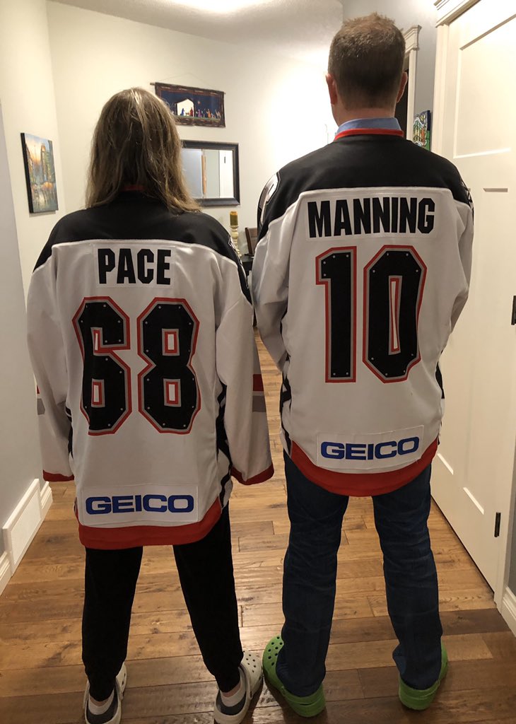 So excited to have <a href="/teepace01/">Tyler Pace</a> and Curtis Manning jerseys to add to our collection! Thanks <a href="/NLLRoughnecks/">Calgary Roughnecks</a>  for giving us the opportunity to own a piece of #NLL history! #GameWorn #Champs #JustNeedToGetThemSigned
