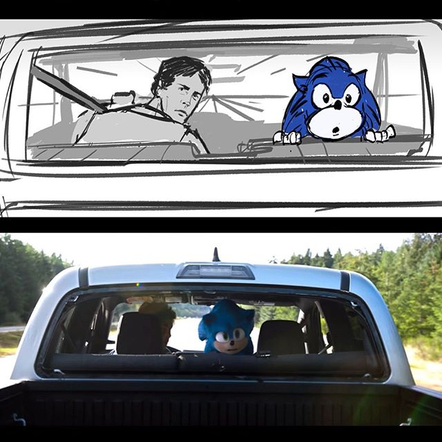 More #SonicMovie storyboards from artist Heiko von Drengenberg. "Did I mention I had a blast working on this? Can't wait for February." #SonicNews 