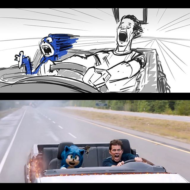 Even more #SonicMovie storyboards. "This was a really fun project. Looking forward to what 2020 brings," said artist Heiko von Drengenberg.  #SonicNews 