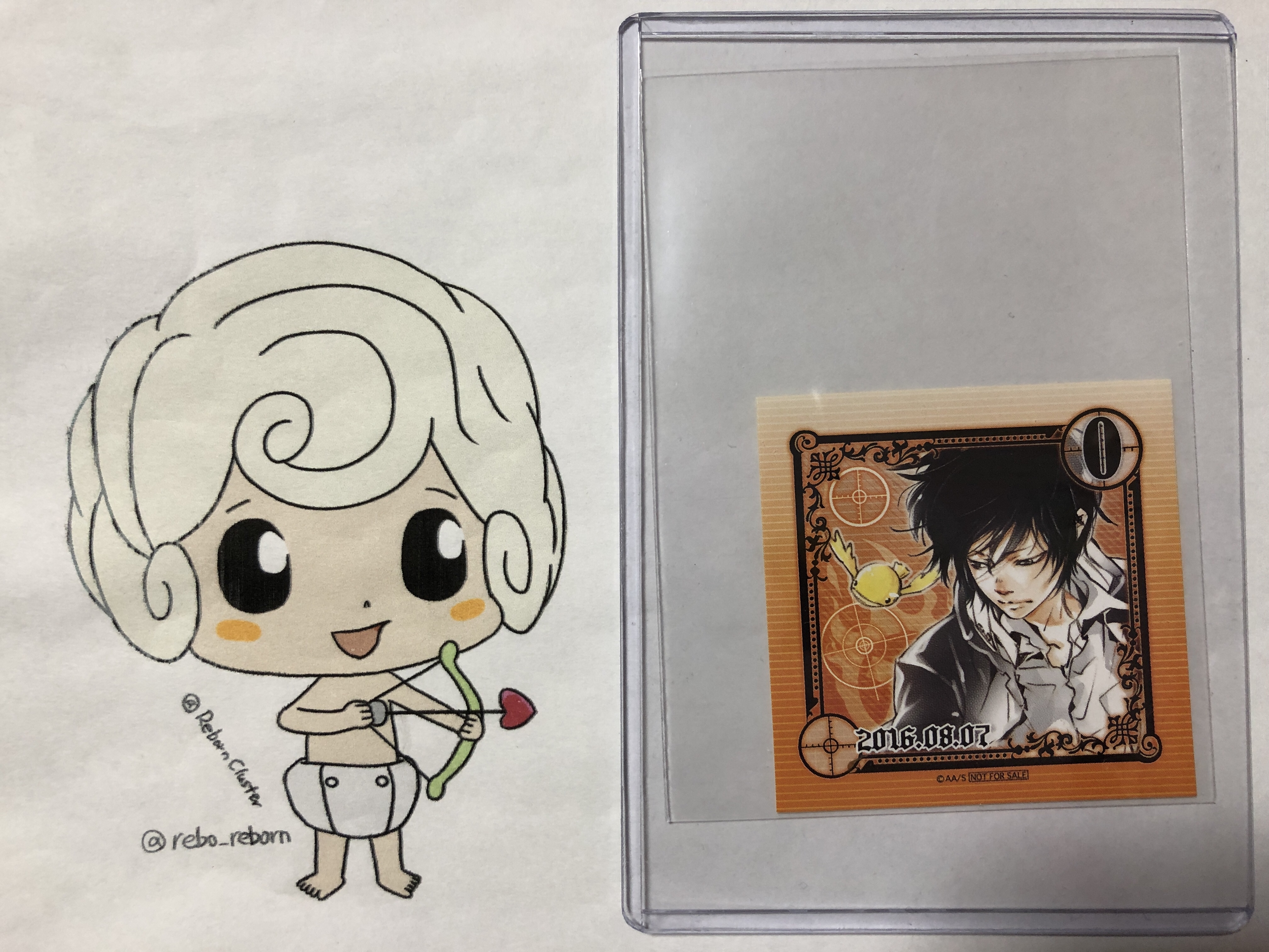 家庭教師ヒットマンREBORN リボーン 雲雀恭弥 日替わりステッカー 天野明展 天野明展限定 家庭教師ヒットマンREBORN 箔押しポストカード 雲雀恭弥