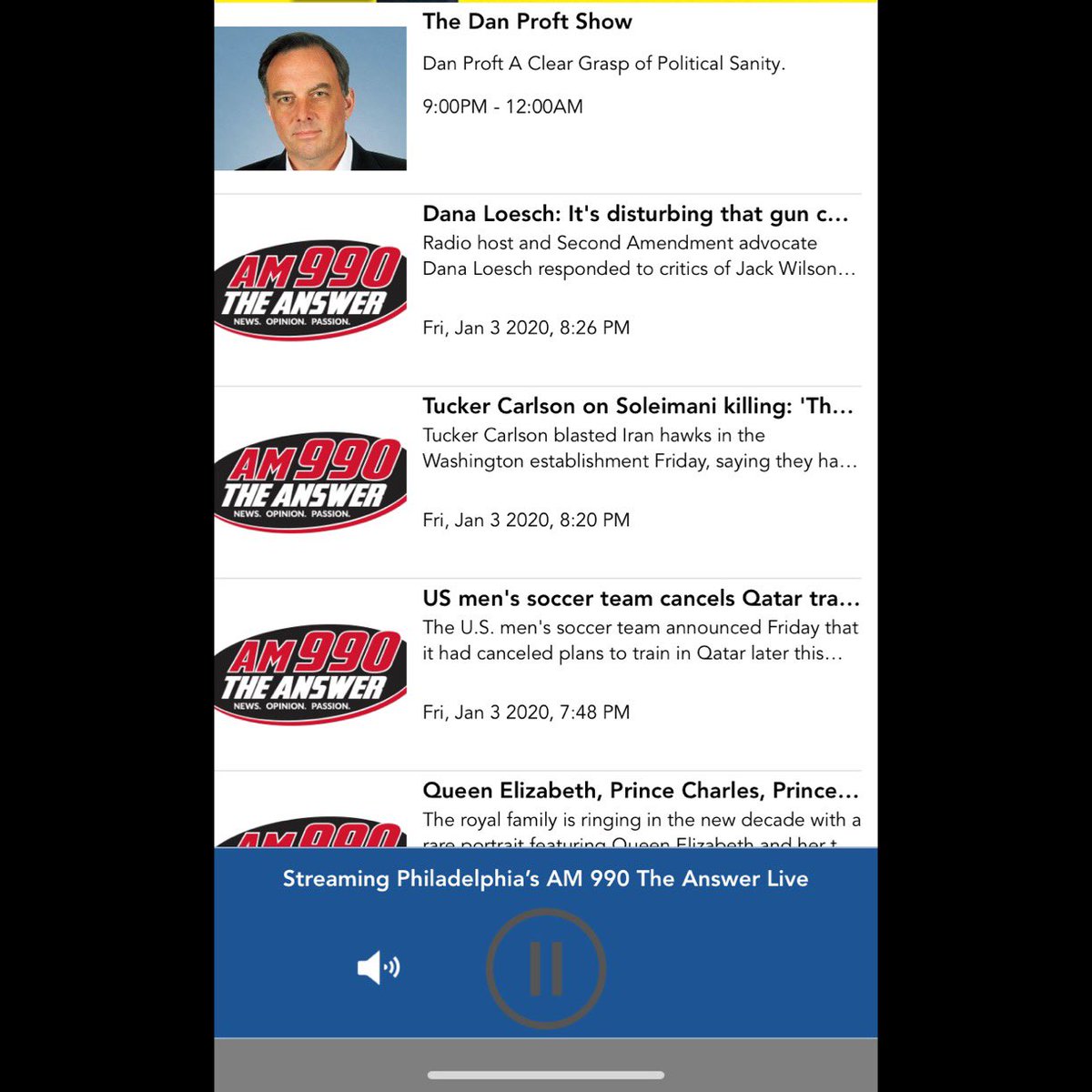 NewsCloset's tweet photo. Hey Chicago, I just found @DanProftShow here in Philadelphia! So of course I downloaded the @AM990TheAnswer app.  Gotta love technology.

Class is in session with #ProfessorDan https://t.co/Gx19rtAQhj