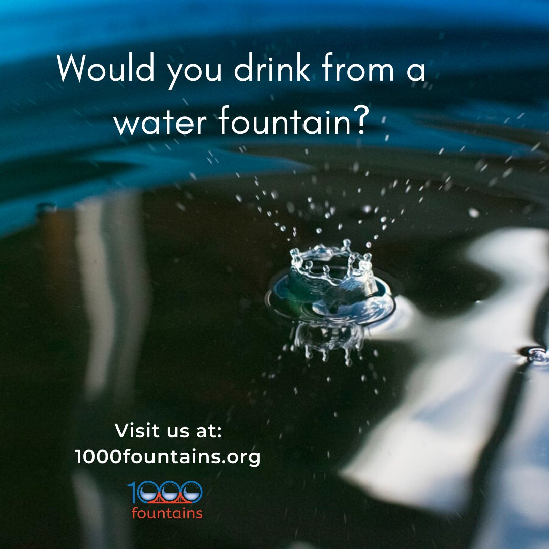 #1000Fountains wants to provide convenient access to safe, clean, free water, anytime, anywhere in #SanFrancisco, without the waste! Would you drink from our water fountains? buff.ly/38GoK8V #Zerowaste #singleuseplastic #SavetheWorld #drinkingwater