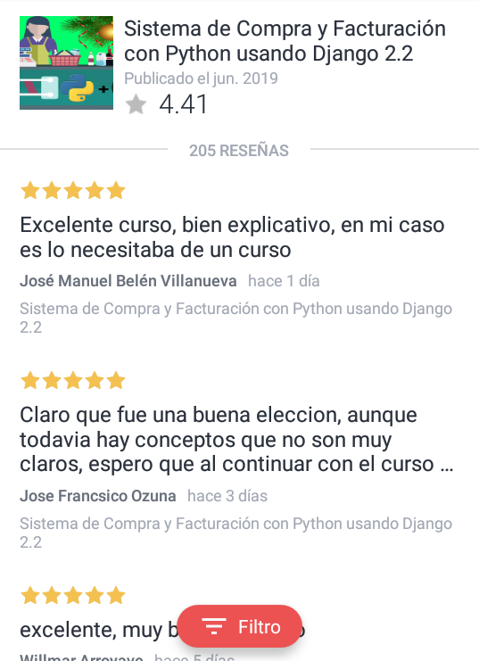 DEBSConsultores's tweet photo. 🏅El #curso más #completo sobre #Desarrollo #Web en @udemy_es con #Python 🐍 usando #Django

🔗 https://t.co/mIoqi2KCFZ

💰 Precio oficial de Udemy  

 #PythonDjango #ITeachOnUdemy #DjangoPython #JS #javascript #jquery #ajax #webapp #webdevelopment #restapi #restful https://t.co/NBLwaFsJ96