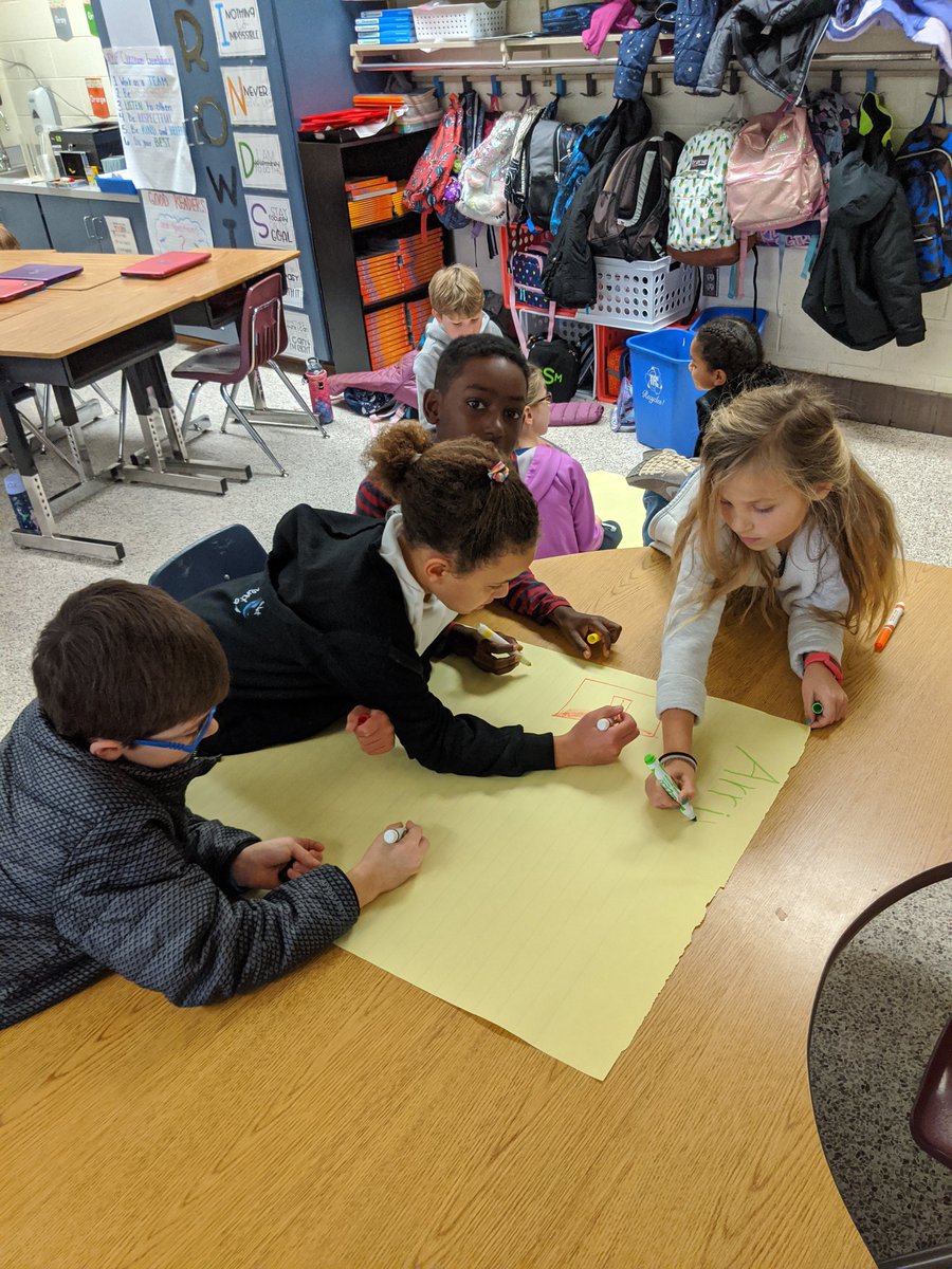 targetandteach's tweet photo. After winter break, it was necessary to review classroom expectations! So we worked in groups to teach each other the rules for each part of our day which will (hopefully) help them take ownership of their own behavior! 🤞
#secondgrade #studentownership #redmillrocks @RedMillES https://t.co/OlUN6GYh21