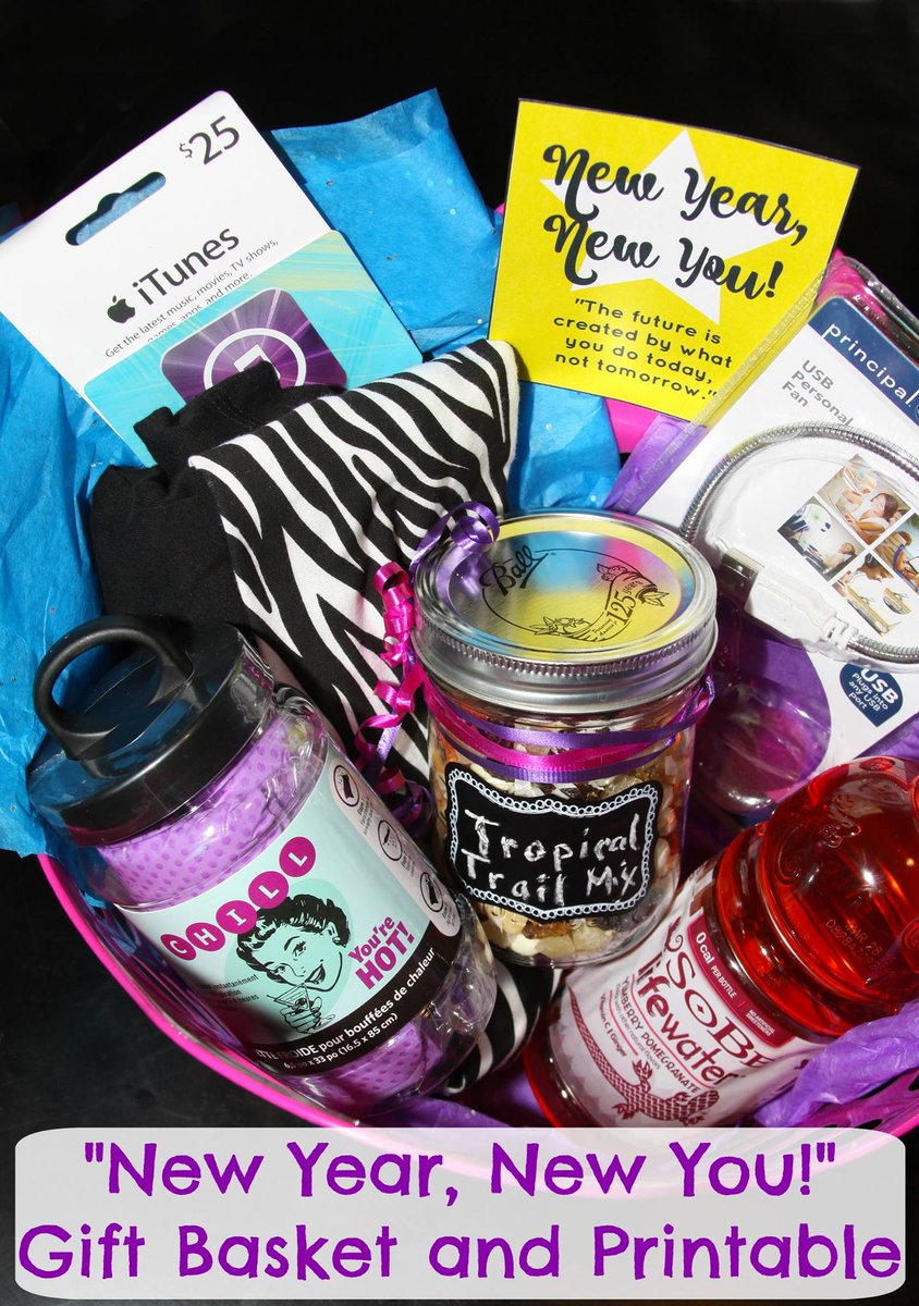 Check out: New Year, New You Free Printable and Get Fit Gift Basket idea on the blog.
#NewYearsResolutions  4theloveoffoodblog.com/new-year-new-y…