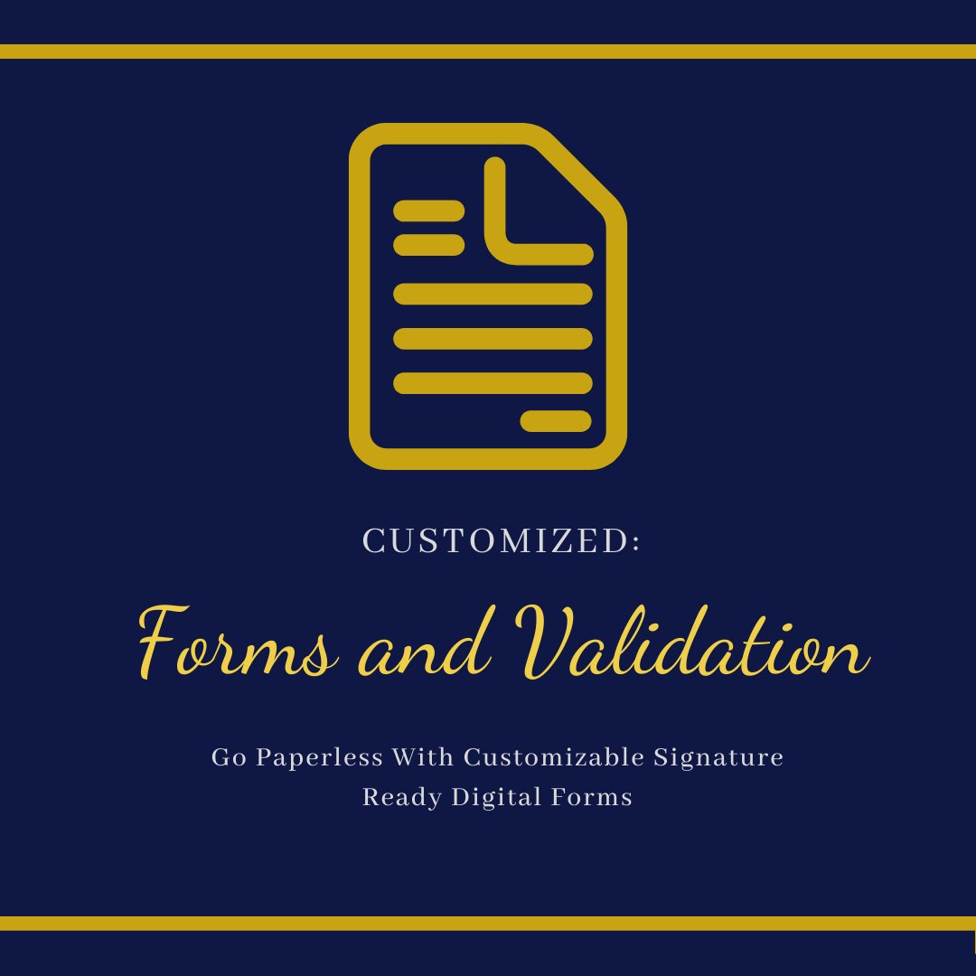 ServiceInSync's tweet image. Be more organized and spend less on stocking paper forms by going paperless!

Having unlimited advanced fully customizable forms readily available with a touch on the screen !
Interested in knowing more?

Visit us at: serviceinsync.com