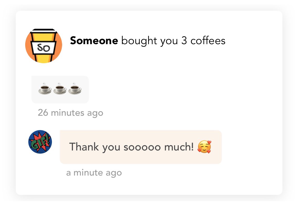 CrunchyGif's tweet photo. We aren’t even released in the App Store yet and we got donated 3 coffees 🥰🥰🥰

How is this possible you ask? We are fully open sourced and our first user built and installed from source 💪 https://t.co/iFaxYEBpuX