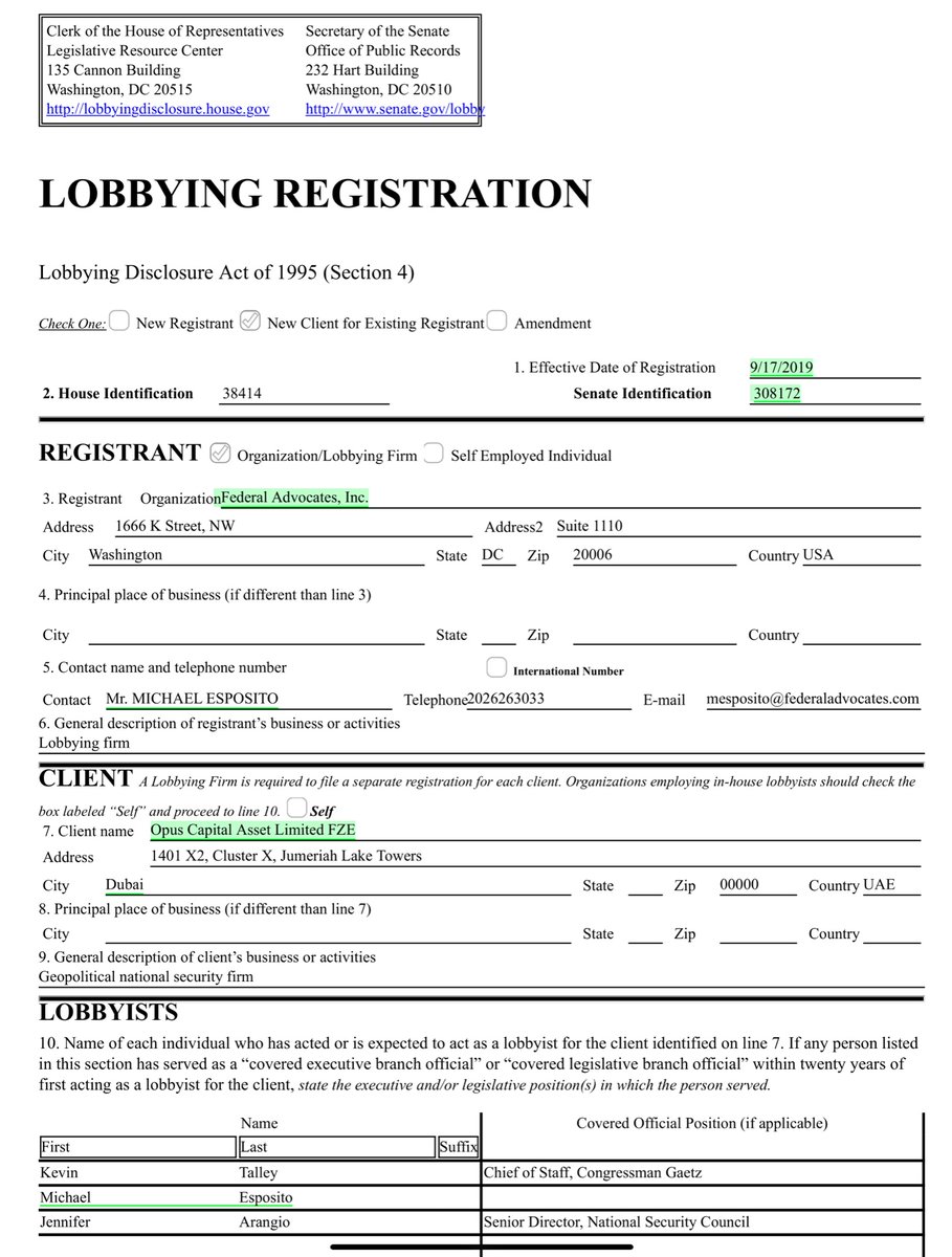 Opus Capital Asset Limited FZE - Senate LDA October 2019 initial Registration So weird, right?Nah.... https://drive.google.com/file/d/1efzpmr87uKj9tEM8YsIf4pSJKHHymMqX/view?usp=drivesdk