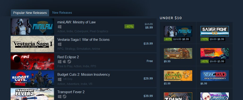 lassominilaw's tweet photo. #MiniLaw is a "Popular New Release" on @steam? Outstanding. #indiedev #gamedev @lasso_games https://t.co/R60S5PMIdo