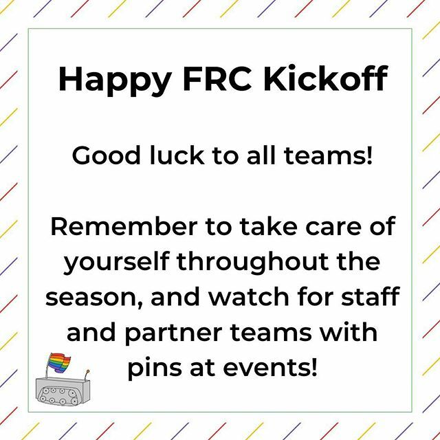 Good luck teams! Who's ready for #firstrise #infiniterecharge ? ⚙️🏳️‍🌈