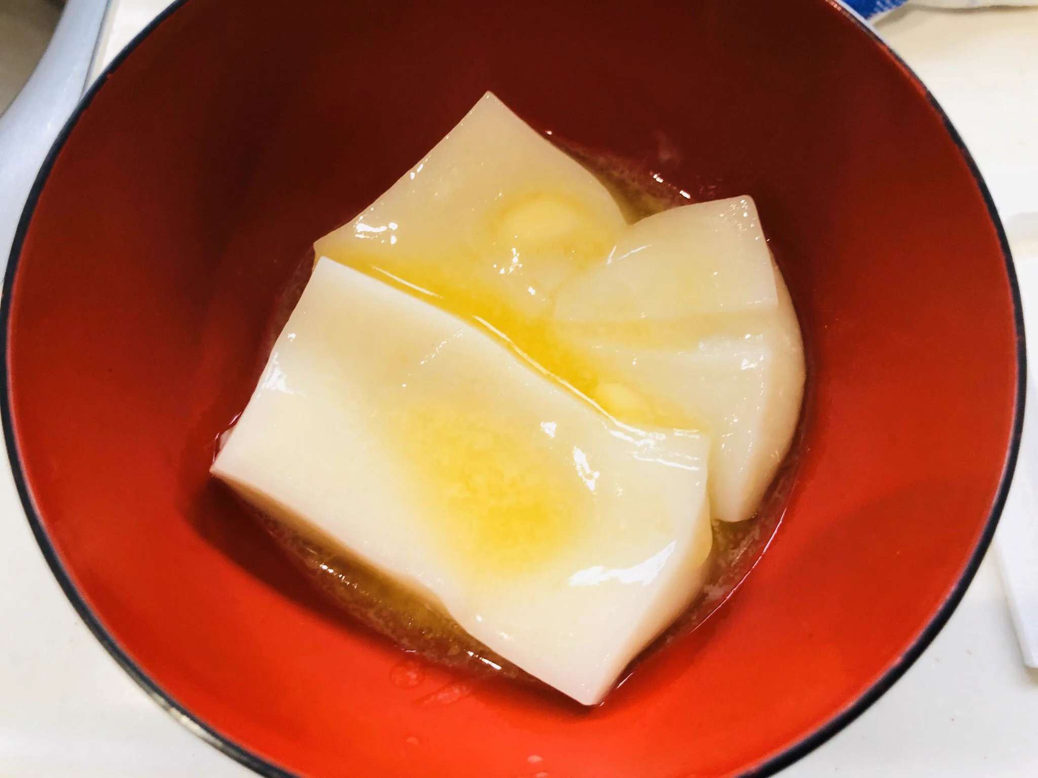 朝食
?と納豆の風味がとても合う😋  