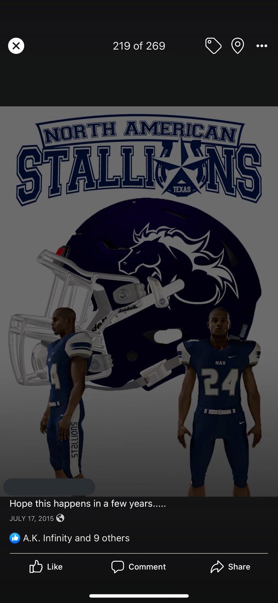 JVelaFX's tweet photo. Created this 2015 and now @CoachApande got it going #stallionFB @NAU_Athletics #northamericanstallions https://t.co/DR3ekTv5re