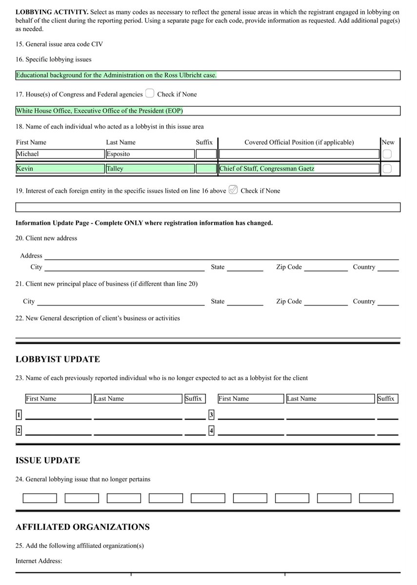 I did NOT have Ross Ulbricht Legal Defense Fund aka Silk Road YES THAT RossOn my Bingo card & I bet you didn’t eitherMichael Esposito isn’t using  @RepMattGaetz as a conduit to obtain a PARDON for Ross via a $100,000.00 lobbying effort?cc  @ericgarland  https://drive.google.com/file/d/1WRtP7a5JoEephJIoDQuSroBS7y29nYtw/view?usp=drivesdk