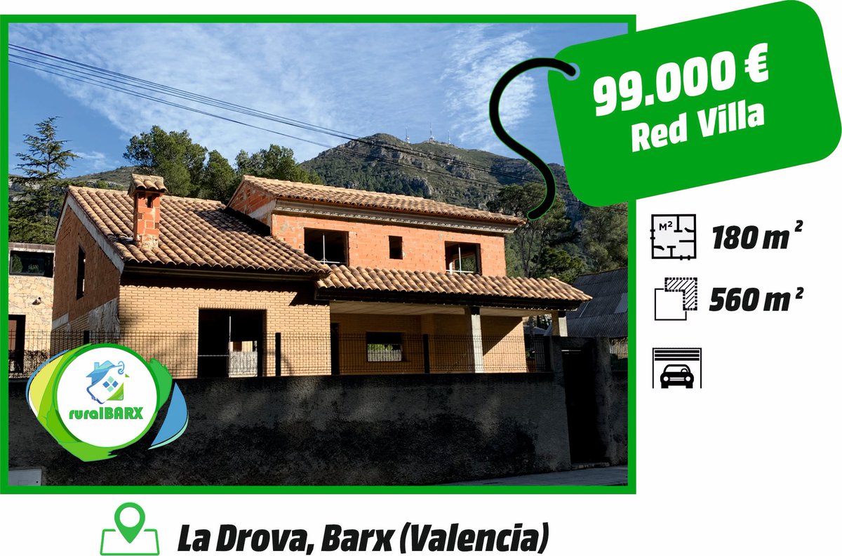 @ruralBarx⚪️🟢🔵
Busca tu casa entre nuestras ofertas🔝
#VillaRoja🏡🟢
#LaDrova🏔 
#Barx🏘
#Gandia🏖
#ComunitatValenciana🥘 
#TuHogarIdeal✨
milanuncios.com/venta-de-chale…