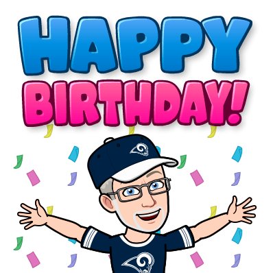  Happy Birthday! Hope your day is a great one! 