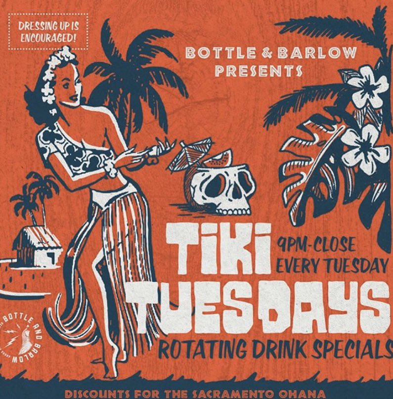 We are so excited to announce *drum roll* TIKI TUESDAYS! Join us on January 7th at 9 pm-close for our first one. There will be rotating tiki drinks and dressing up is definitely encouraged 🌴