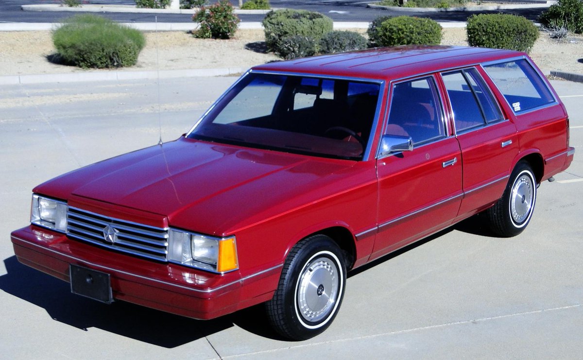 Bringatrailer's tweet photo. Now live at BaT Auctions: 1984 Dodge Aries Custom Station Wagon https://t.co/taqXm7GuW7 https://t.co/BmYd3FFvdw