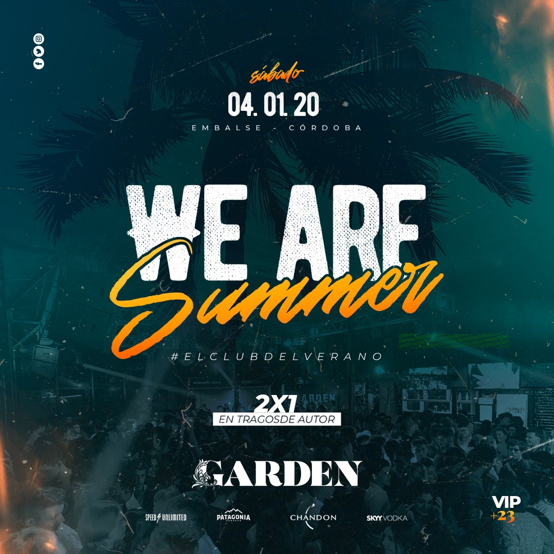 maicoespinola's tweet photo. ¿Estás listo para una temporada llena de fiesta?
🔥 ¡Los Sábados en Garden! 🔥
#WeAreSummer
Dj Diego Martt
🔝 Promos de previa hasta las 3am
Colectivos desde toda la zona
🍃 @GardenClubOk 🍃 https://t.co/OsbAMBxwel