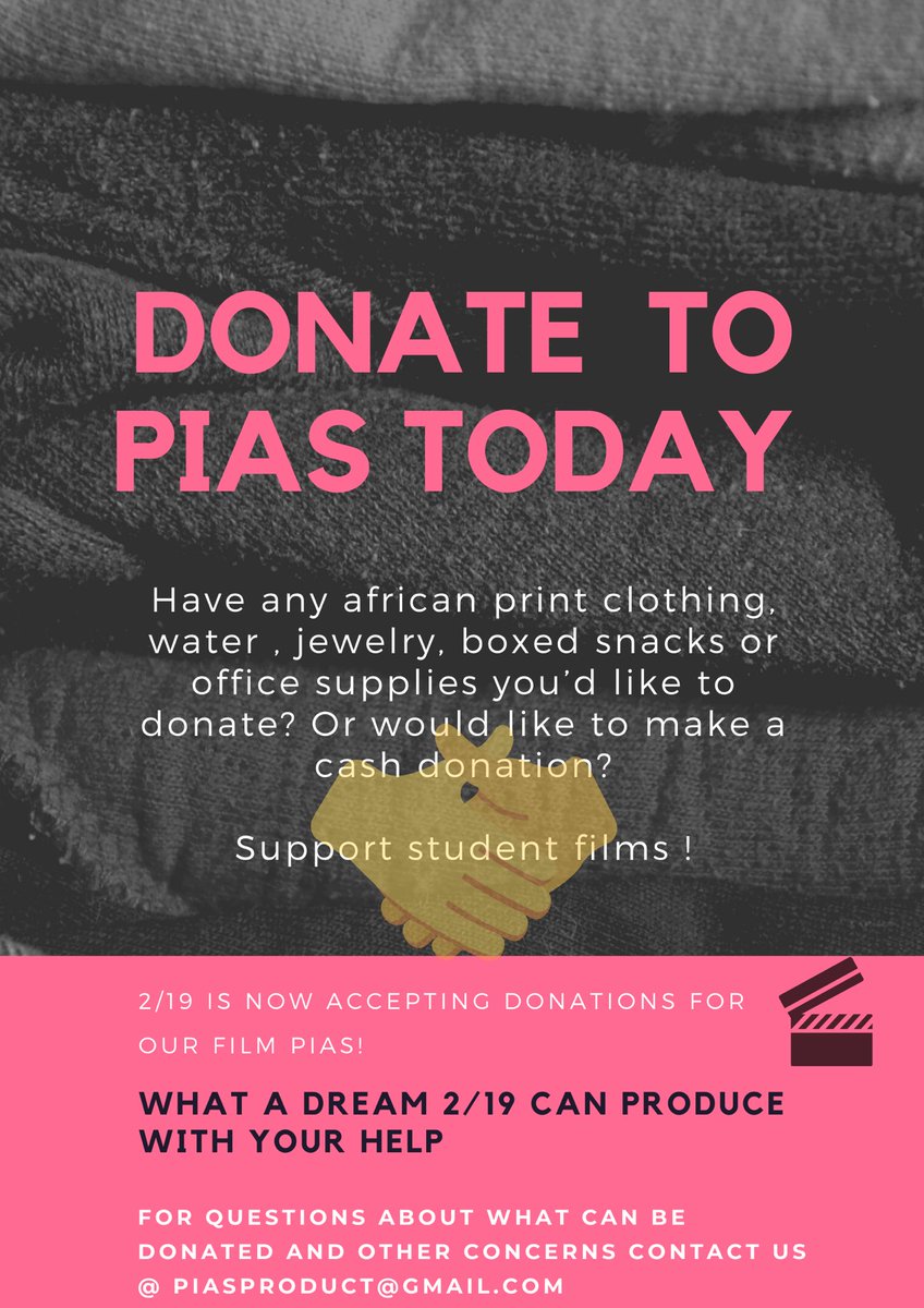 219Ent_'s tweet photo. PIAS would love your support with donating any of the following items to help with our upcoming film. Any donations is a big donation and will make a difference !🙂🎥 #aamu #aamu20 #aamu21 #aamu22 #aamu23 #Huntsville #film https://t.co/yixaKsKVcY