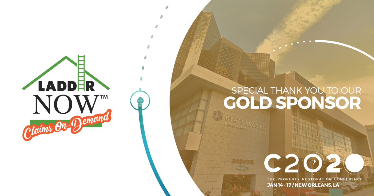 Happy New Year to @laddernow, our newest sponsor of CONNECT 2020, the restoration industry’s premier conference and tradeshow. Reliable, high-quality high/steep roof inspection service? That’s Ladder Now. 

Join us in New Orleans. Register today:  ow.ly/378650xMX7V
