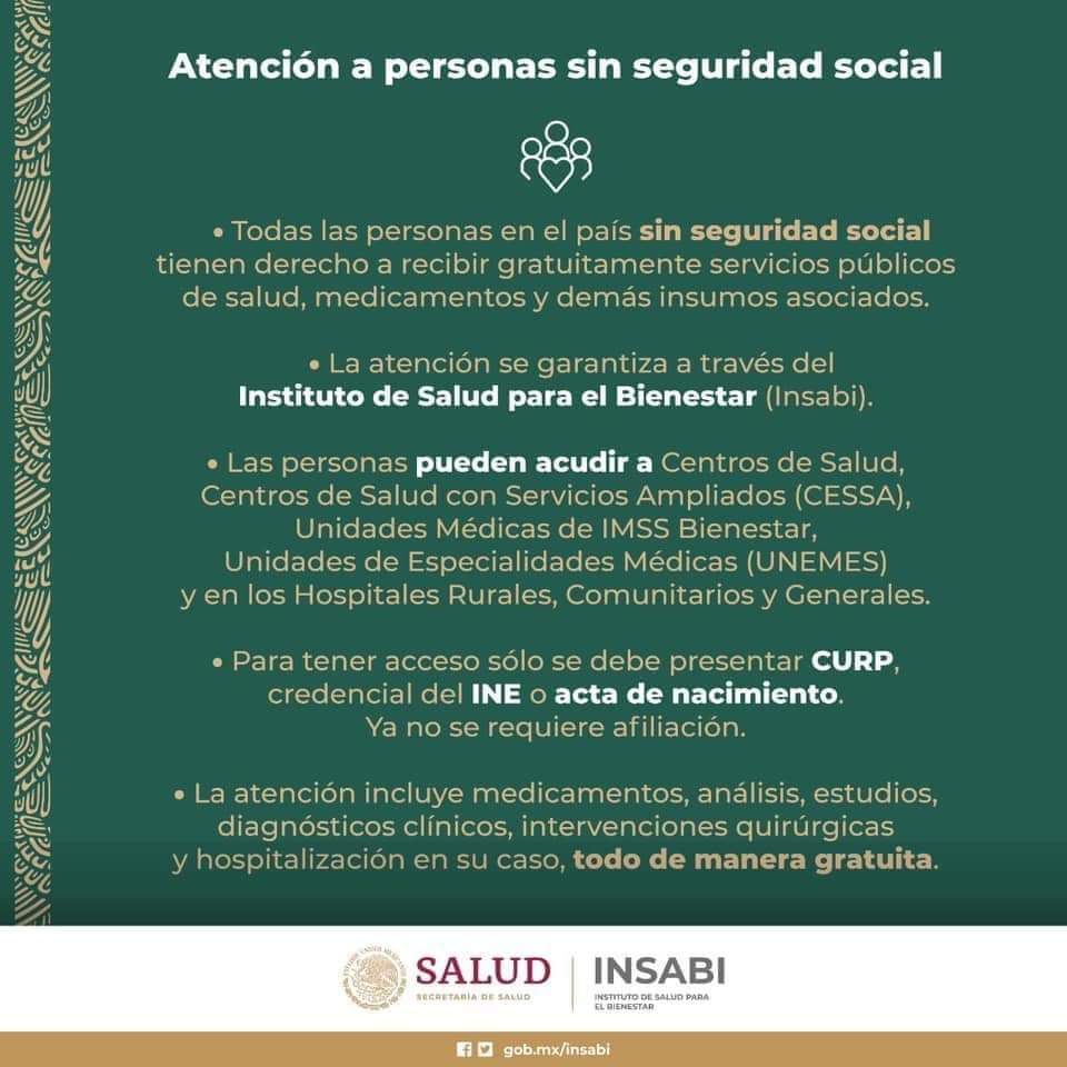 fmosqman's tweet photo. Con los gobiernos neoliberales la salud era un proyecto excluyente dónde miles de mexicanos no podían acceder a los servicios más elementales de salud. Ahora a través del Insabi la salud recupera su función humanista y social. Dónde las personas son el centro y no el capital. https://t.co/kVt13PPgY4