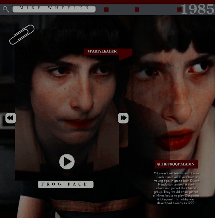 ㅤㅤ𝐌ㅤㅤㅤ❛ NOT NOW, MOM ❜

ㅤㅤ 𝐈
ㅤㅤㅤㅤㅤㅤthe paladin and
ㅤㅤ𝐊ㅤㅤ     known as frog face. 

ㅤㅤ𝐄ㅤㅤ     stranger things. ㅤ

⤹ ʀᴇᴛᴡᴇᴇᴛ﹐ᴘʟᴇᴀsᴇ﹐ᴛʜᴀɴᴋs.