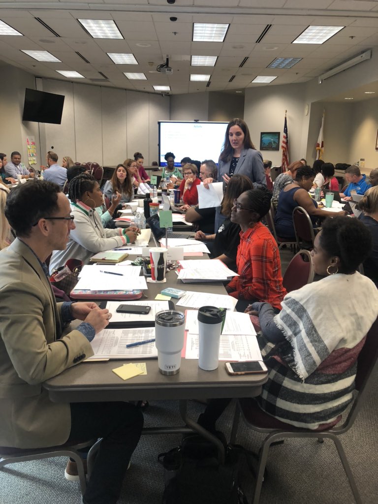 CarleneMillen's tweet photo. So you say you want to be a Principal? Heather Knust, Budget Director, engages Cohort 1 Preparing Principals’ Program in screnario based activities that Principals experience.
#StudentCenteredDecisions
#KnowBetterDoBetter https://t.co/rBcdOeI9Mf