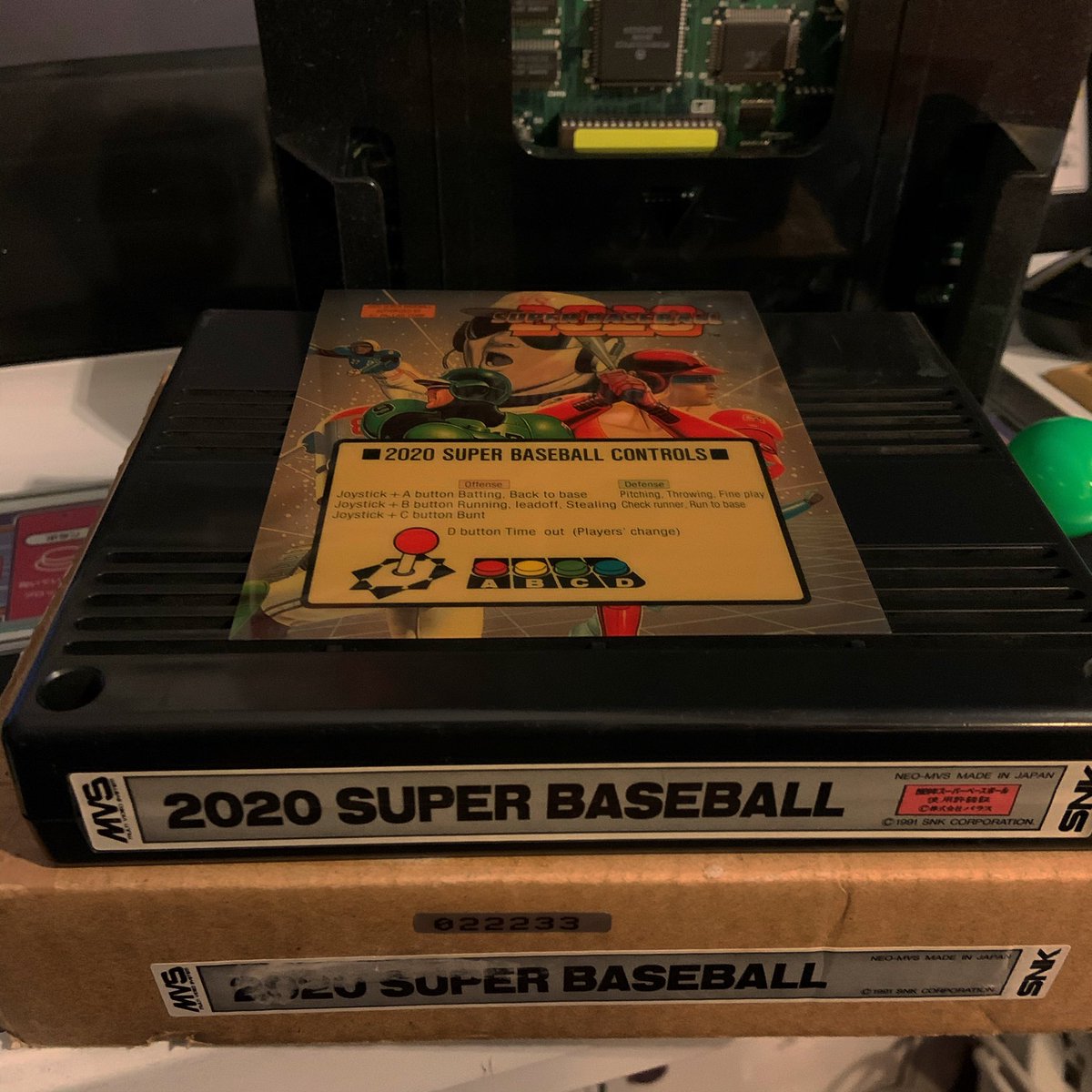 OutdateRef's tweet photo. I finally have #2020SuperBaseball for the #neogeo #mvs added to my collection! #arcade #gaming #snk #thefutureisnow https://t.co/ttaNDlYn9g