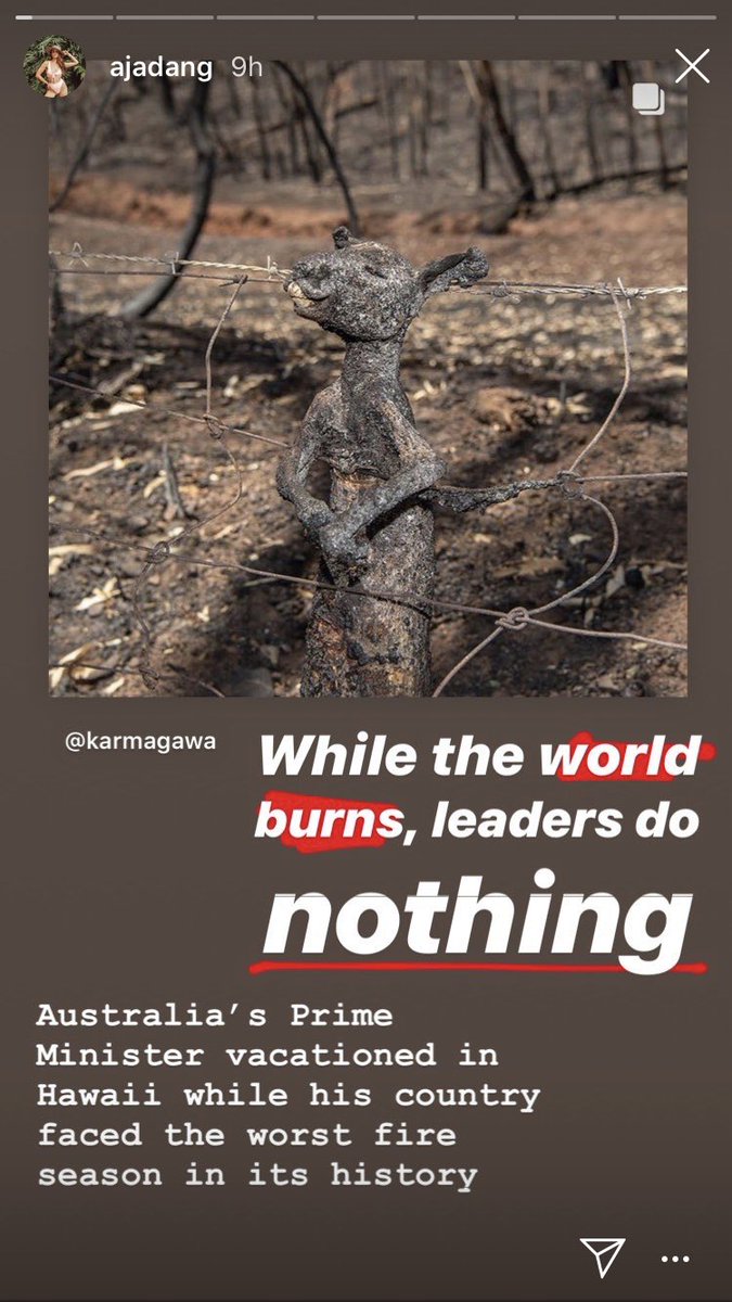 nanalyze's tweet image. Oh does he?  #AustraliaBurning #prepost @aJaDaNg