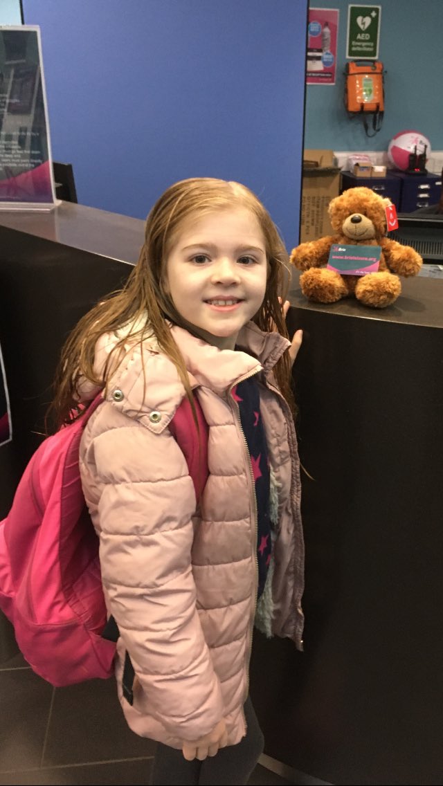 Jessica311281's tweet photo. Paws has settled in very well with our family.  He enjoyed his bed time story last night with Millie which was The Iron Man. This morning he was very excited to watch Millie at her swimming lesson, he was even lucky enough to be able to book her into her lesson! @merch_miss https://t.co/OpQzL56wvd