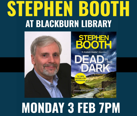 Award-winning crime author Stephen Booth will be visiting Blackburn Library on Monday 3rd February at 7pm. Stephen will be giving a reading of his latest book, providing a discussion about his writing, and answering questions. Tickets £3 buff.ly/36EB34r @BwDLibraries