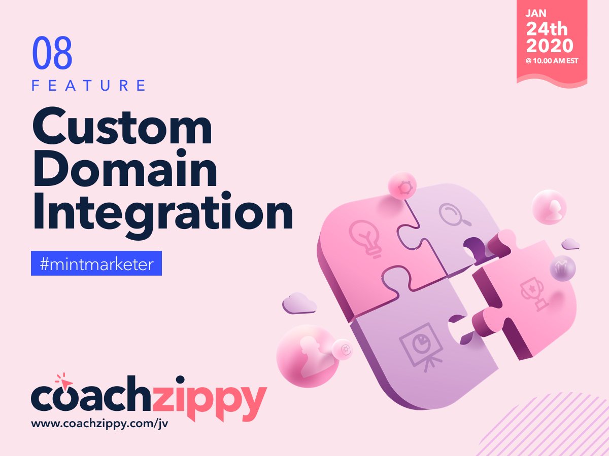 MintwareV's tweet photo. You can preserve your brand authority by personalizing the site URL. For subdomains, it has auto-redirection functionality to your primary domain. 
Unfold more such exciting features by visiting - https://t.co/wtqislQszf
#domain #mintmarketer #coachzippy #features https://t.co/VyZVmNaxma