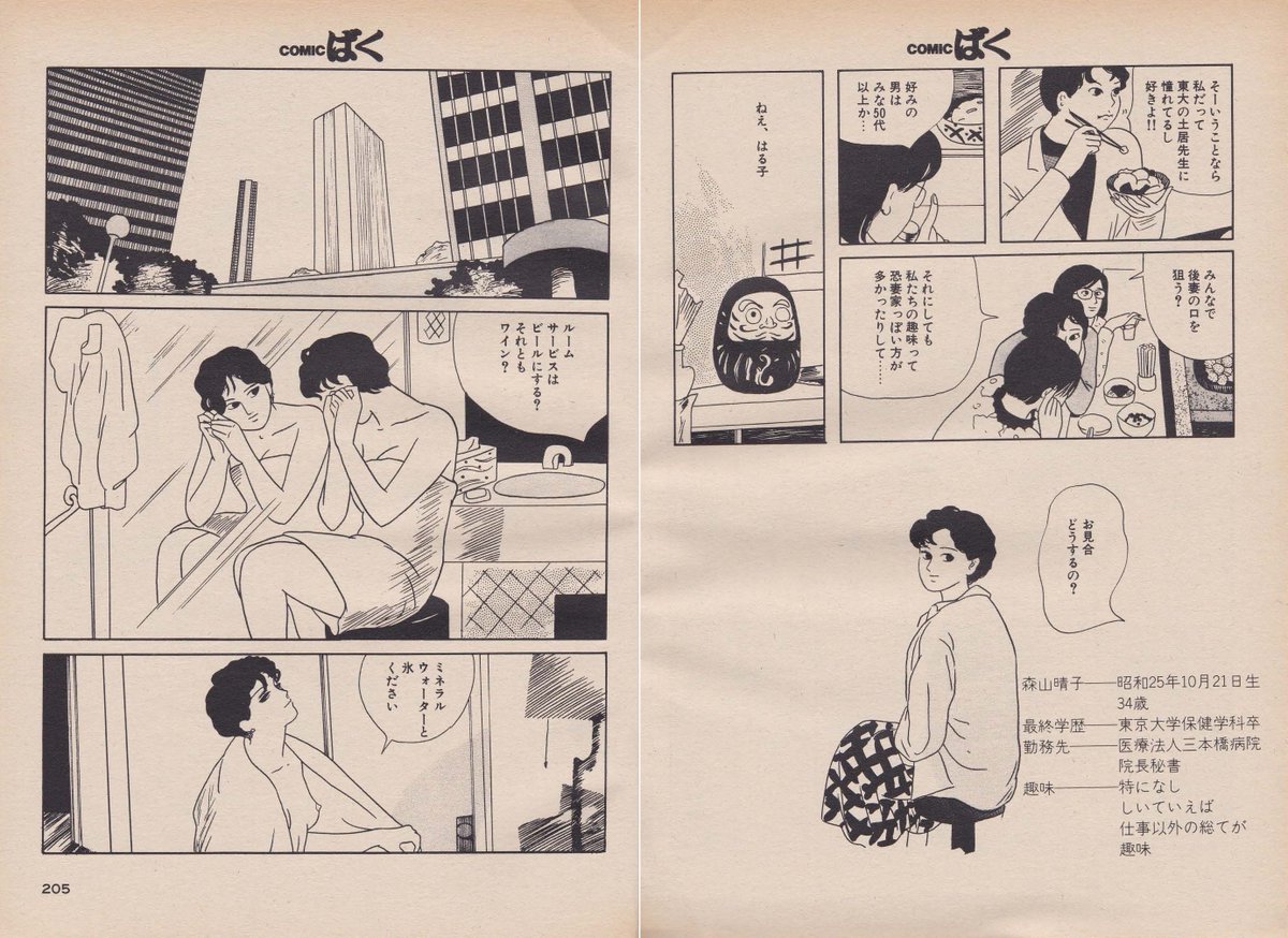 #同じ人が描いたとは思えない絵を貼る
末永史先生の作風変化
1968年~1970年
1972年~1973年頃(安部慎一先生の影響が顕著)
1984年~1987年頃
2012年
いとう絢子名義で「まんが笑ルーム」等に発表したと言う作品を、未だ発見できていません