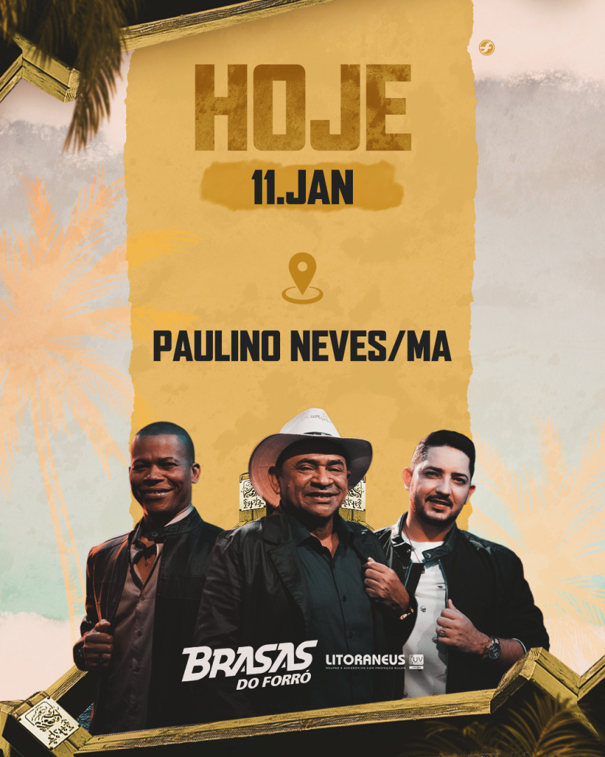 Sábado é dia de Brasas do Forró em Paulino Neves/MA. Se quer dançar forró e ... instagram.com/p/B7LbivRHhcz