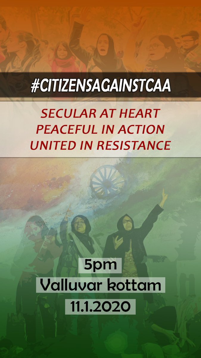 Hijask1's tweet photo. Today- 5 PM - #valluvarkottam
11-01-2020 

#letsprotest #JNU #weagainstcaa #caa #GoBackModiFromBengal #DeepikaPadukone #chennaiprotests https://t.co/cTdEhfoKEm