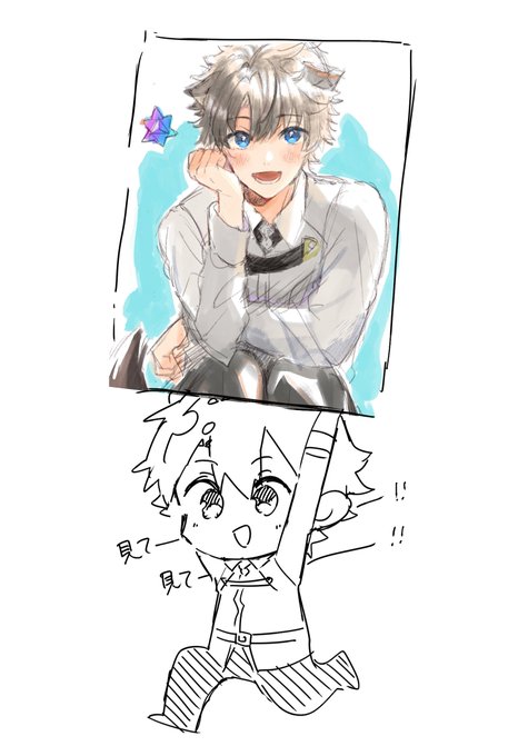 私だけが幸せになってしまったので皆に友達からもらった誕プレイラストを見てみてします 