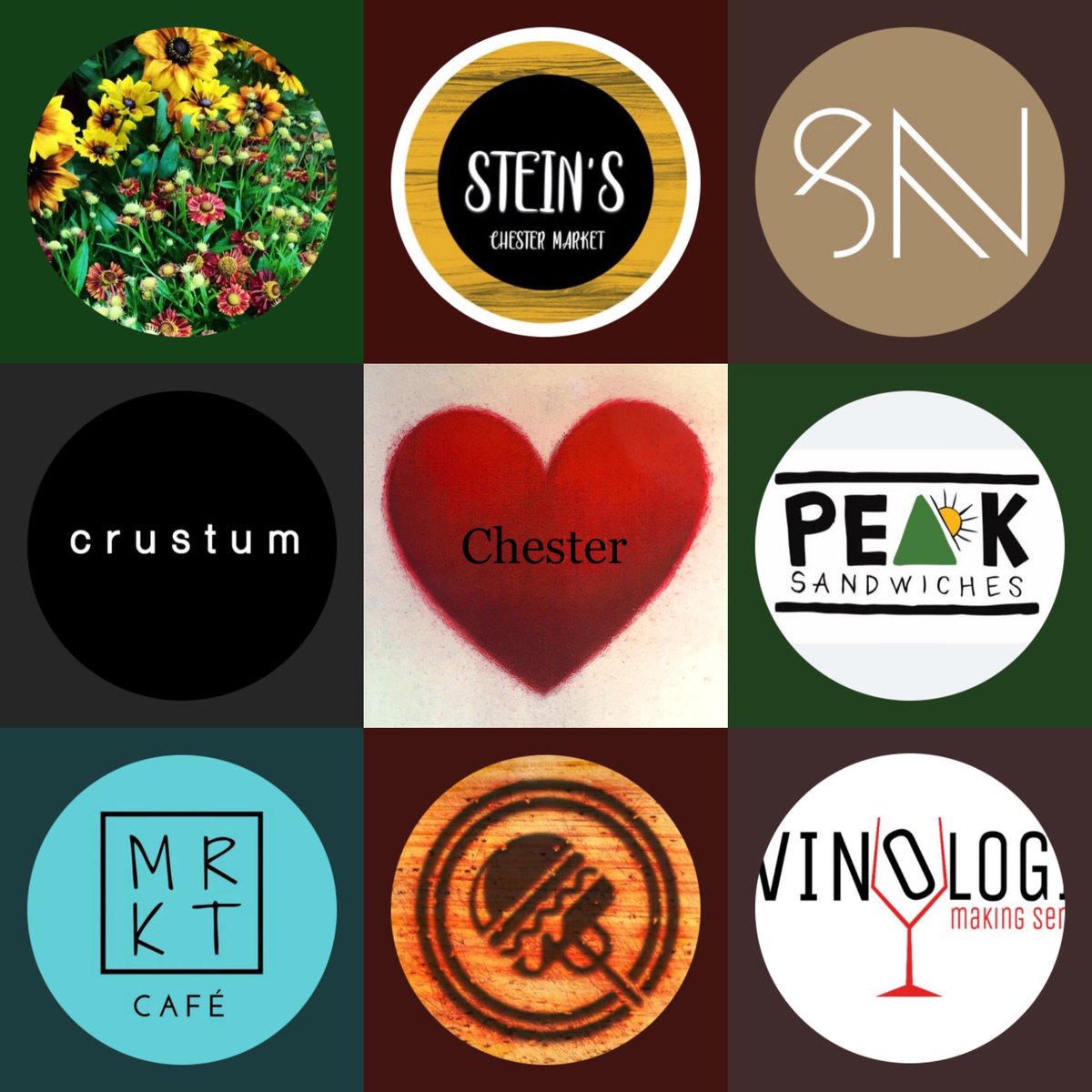 Support our #localbusinesses this #weekend
<a href="/PotsPurely/">Purely Pots</a> <a href="/steinschester/">Stein's</a> <a href="/StileNapoletano/">Stile Napoletano Chester</a> <a href="/crustum_chester/">crustum</a> @PeakSandwiches <a href="/MRKTCafe/">MRKTCafe</a> <a href="/nicebitesuk/">NiceBites</a> @vinological <a href="/ShitChester/">12 years of Shitchester</a> <a href="/wearechester/">We Are Chester</a> <a href="/chesterdotcom/">chester.com</a> <a href="/chestertweetsuk/">#chestertweets</a> #chester <a href="/ChesterMarketCH/">Chester Market</a> <a href="/Chester01244/">Chester Visitor Information Centre Shop</a> <a href="/VisitCheshire/">Visit Cheshire</a>