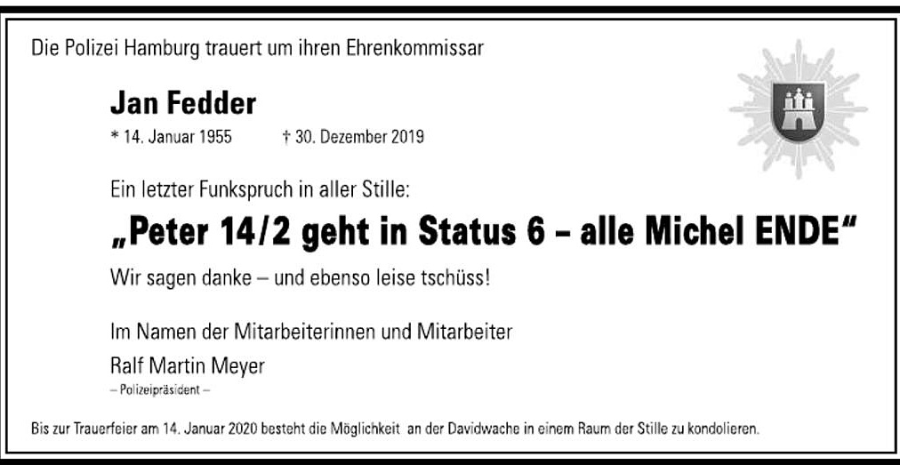 PolizeiHamburg's tweet image. #JanFedder