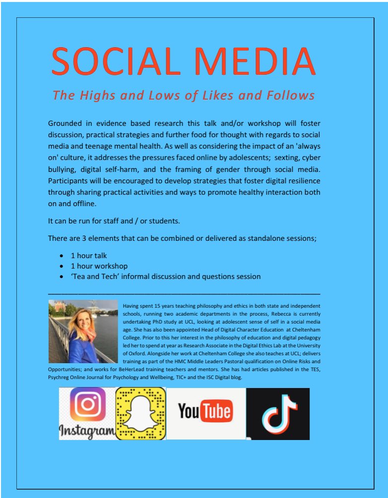 beki_mace's tweet image. Looking for a social media workshop? Staff? Students? Want help with strategies for making good decisions online? Schoolwide approaches to encourage #digitalcharacter #Rehumanisingthedehumanising