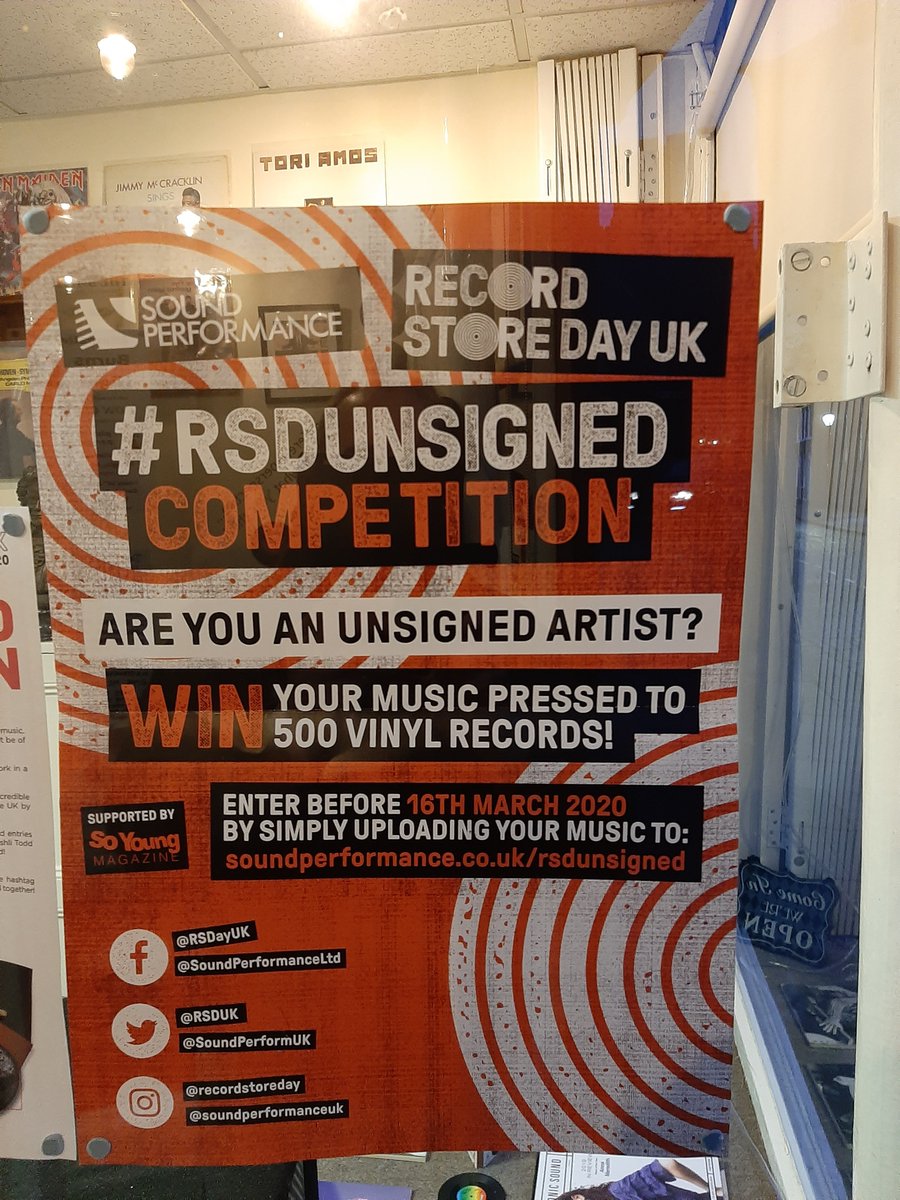 Amazing opportunity to get pressed! #rsdunsigned @SoundPerformUK