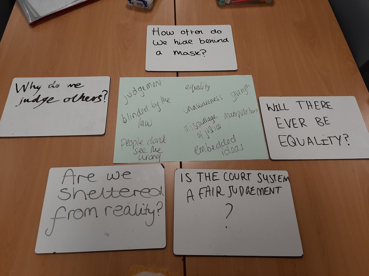 Ms_Whitworth20's tweet photo. Some great discussions from Yr 10 yesterday surrounding the nature of reality, "can we ever fully understand without walking in everyone's experiences?" #lovep4c https://t.co/bnbpJtCAk4