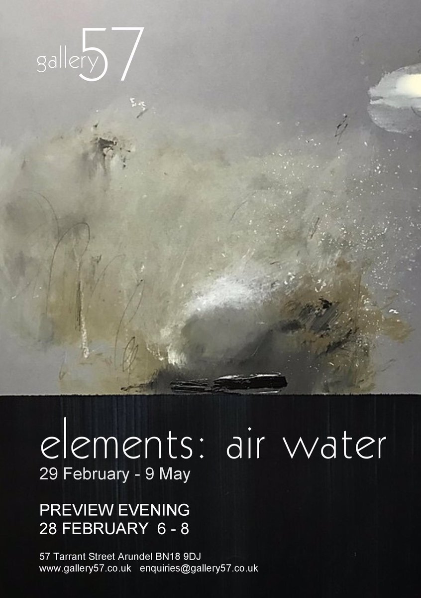Gallery57art's tweet photo. The new flyers have arrived for visitors to pick up in the gallery - 5 designs to choose from. The first of 4 exhibitions focussing on The Elements is “Elements: air water”. Image Mark Stopforth. #2020exhibition #theelements #markstopforth https://t.co/DvYriMKg5l