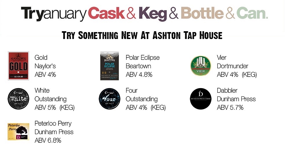 TRYANUARY! Ashton's Microbar inside market hall. 5 mins from public transport. 
goo.gl/sp5EmZ
<a href="/Tryanuary/">Tryanuary UK #Tryanuary</a> #Tryanuary <a href="/NaylorsBrewery/">Naylor's Brewery</a> <a href="/BeartownBrewery/">Beartown Brewery</a> <a href="/Outstandingbeer/">Outstanding Brewing</a>
#RealAleFinder <a href="/SRFCofficial/">Stafford Rangers FC</a> <a href="/AshtonUnitedFC/">Ashton United FC</a> <a href="/TamesideMarkets/">Tameside Markets</a> #LYLM2020 <a href="/AshtonRetail/">Ashton Independent Retail</a> <a href="/CAMRA_Official/">CAMRA</a>