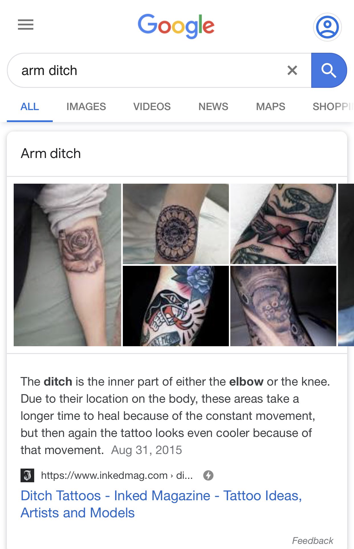 Ditch Healing - Initiation - Last Sparrow Tattoo