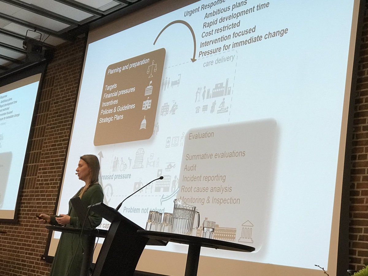 I sundhedsvæsnet presses vi løbende af nye akutte problemer som afføder - ambitiøse ikke gennemtænkte strukturelle handlingsplaner.
Slut resultat : spildte ressourcer med kun få forbedringer 
Prof. Julie Reed #dsks2020 #sundpol