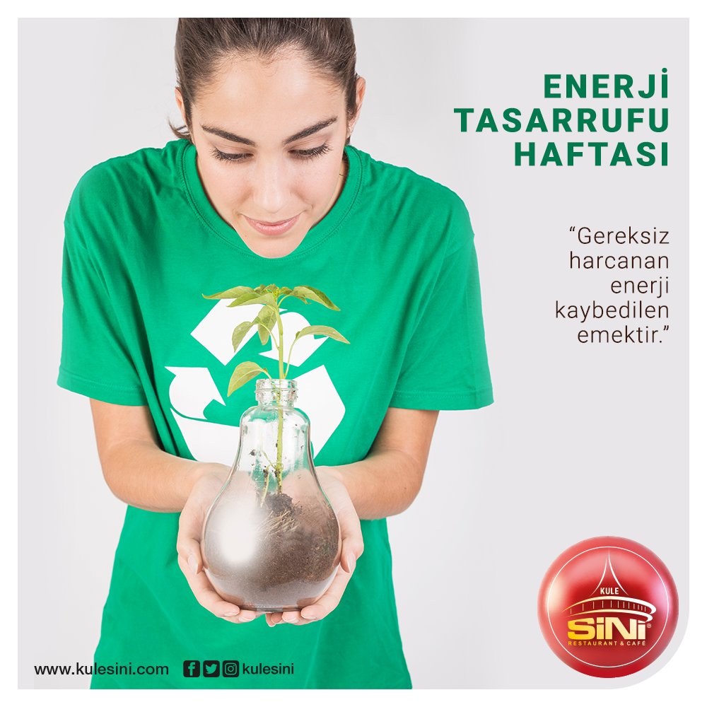 Mutlu yarınlar için, enerjini boşa harcama!
Enerji Tasarrufu Haftası kutlu olsun! 😊
#Kulesini #Konya #EnerjiTasarrufuHaftası