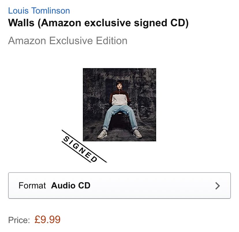 Louis Tomlinson News on X: #Update  Get your  Exclusive Signed copy  of Walls here:   / X